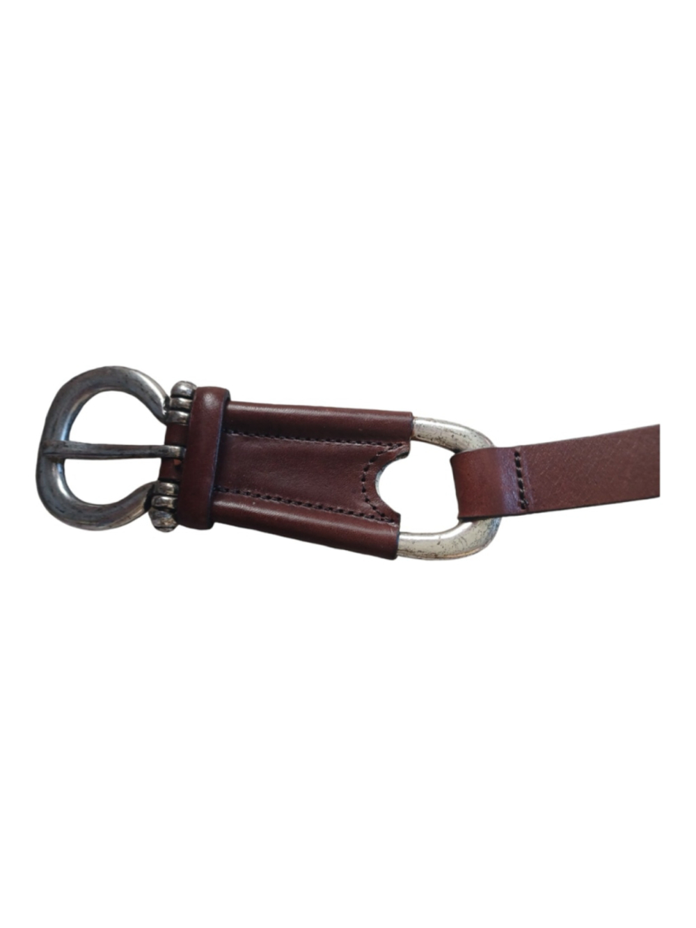 Fabio Corti Women Brown Genuine Leather Belt Western Italy Size L